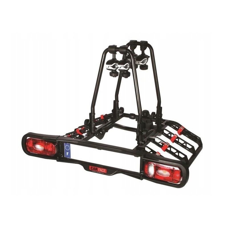 Bagażnik rowerowy na hak holowniczy Carface Quattro czarny 4 rowery 13 PIN ⬅️ sklep DOAN