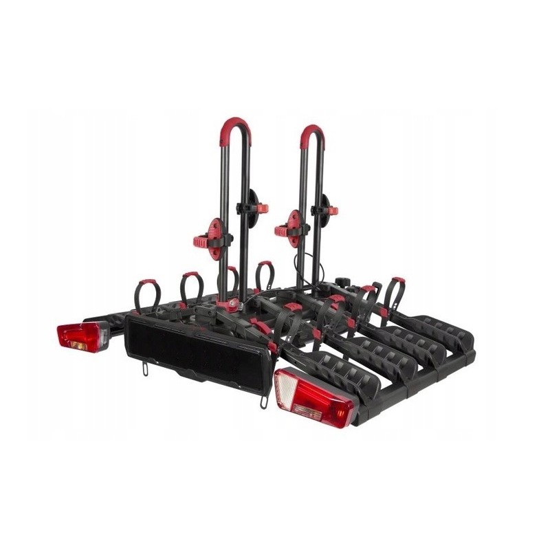Bagażnik rowerowy na hak holowniczy Carface Vision czarny 4 rowery 13 PIN ⬅️ sklep DOAN