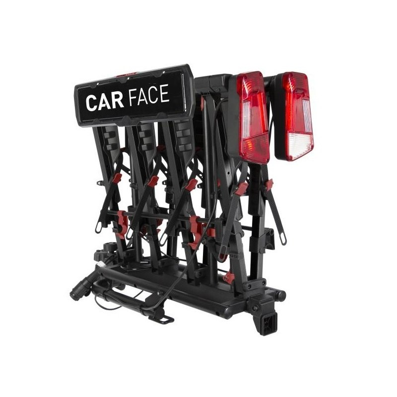 Bagażnik rowerowy na hak holowniczy Carface Vision czarny 4 rowery 13 PIN ⬅️ sklep DOAN