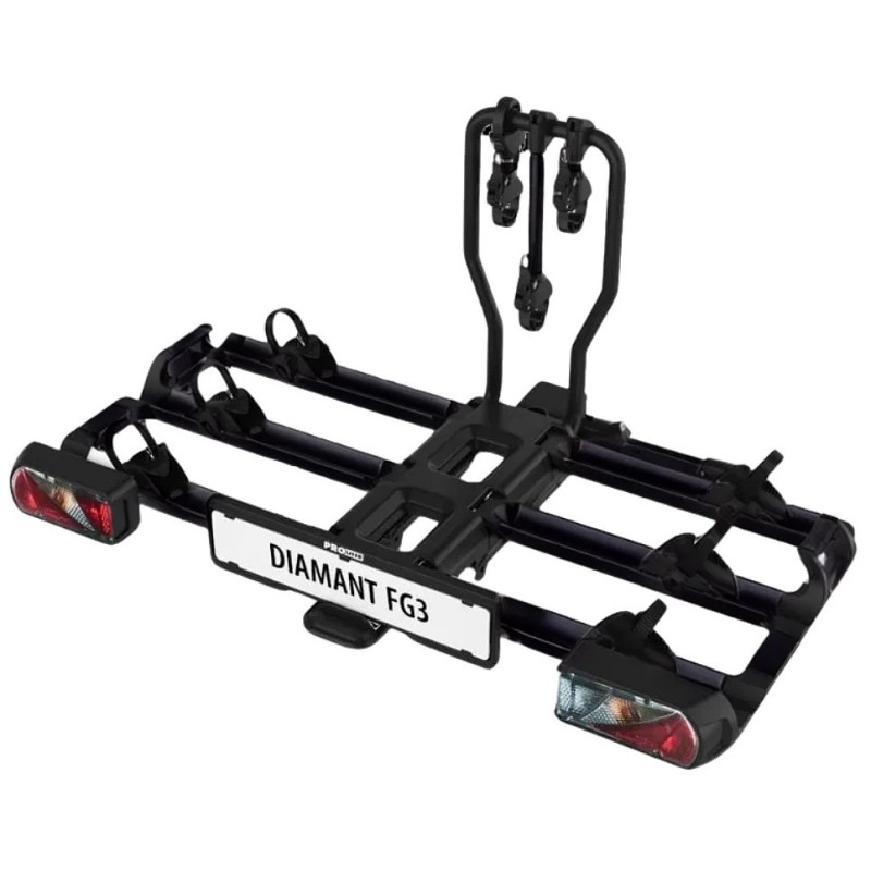 Bagażnik rowerowy na hak holowniczy Prouser Diamant FG3 rowery 13 PIN - wersja limitowana w kolorze czarnym ⬅️ sklep DOAN