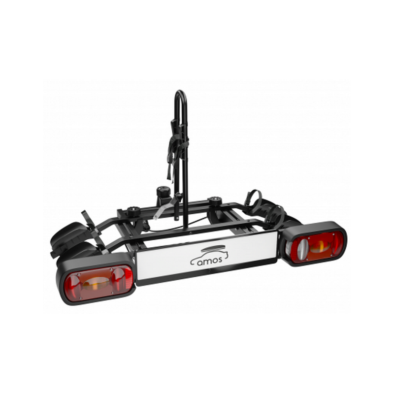 Bagażnik rowerowy na hak holowniczy Amos Tytan 2 rowery 13 PIN - czarny ⬅️ sklep DOAN