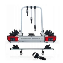 Bagażnik rowerowy na hak holowniczy Atera Strada Sport M srebrny 4 rowery 13 PIN ⬅️ sklep DOAN