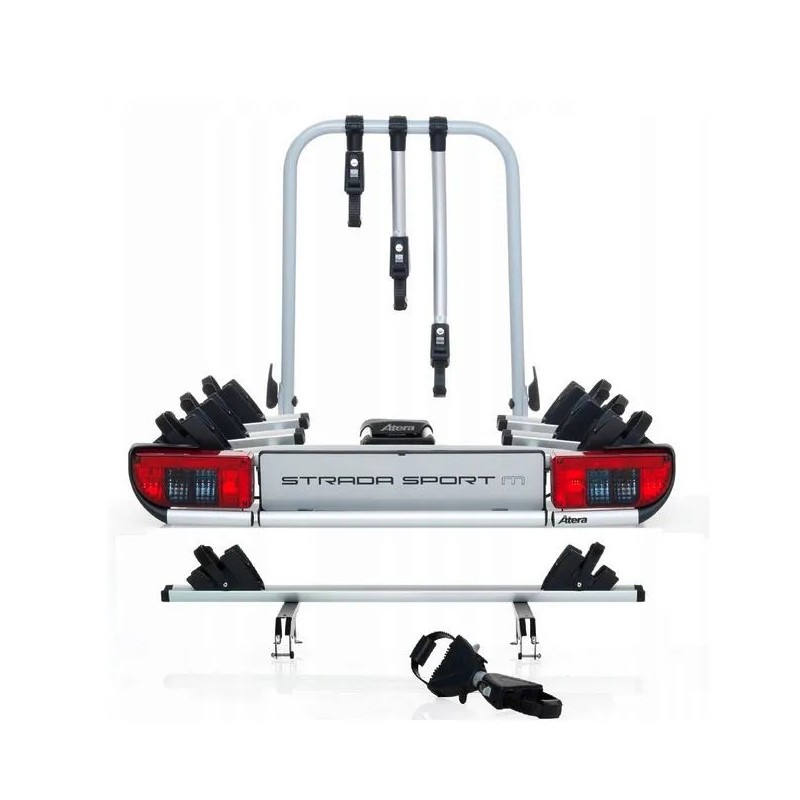Bagażnik rowerowy na hak holowniczy Atera Strada Sport M srebrny 4 rowery 13 PIN ⬅️ sklep DOAN