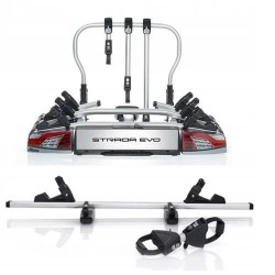 Bagażnik rowerowy na hak holowniczy Atera Strada Evo srebrny 4 rowery 13 PIN ⬅️ sklep DOAN
