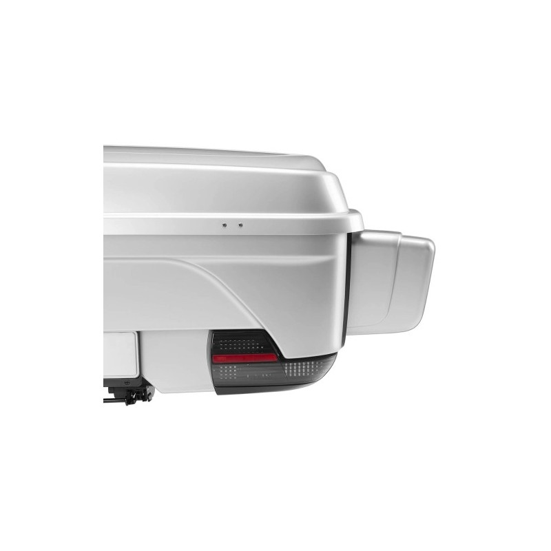 Zestaw Box na hak MFT BackBox Silver + rozbudowa boxa BackBox adapter 1900 + baza na hak Back Carrier montaż na haku holowniczym