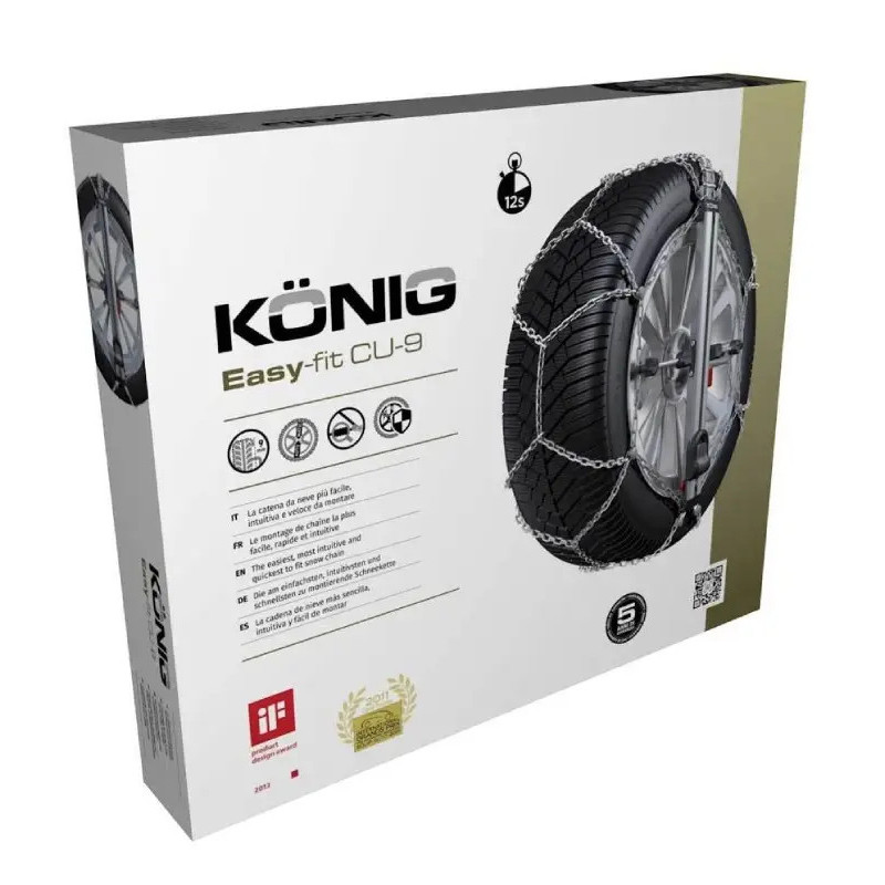 Łańcuchy śniegowe KONIG Easy Fit CU-9 Grupa KN090 ⬅️ sklep DOAN