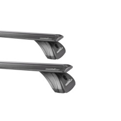 Bagażnik bazowy Aurilis aluminiowy czarny (AU/164120+AU/156369+AU/156500)