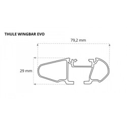 Thule EVO WingBar czarne belki aluminiowe150 cm ⬅️ sklep DOAN