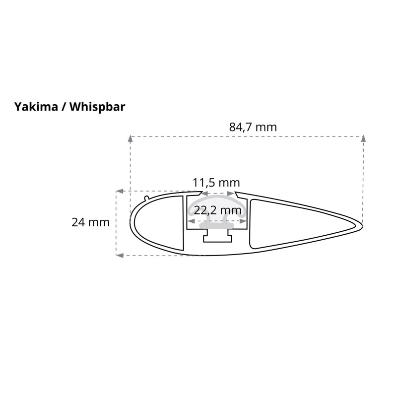 Yakima RailBar S47Y Belki bagażnika samochodowego