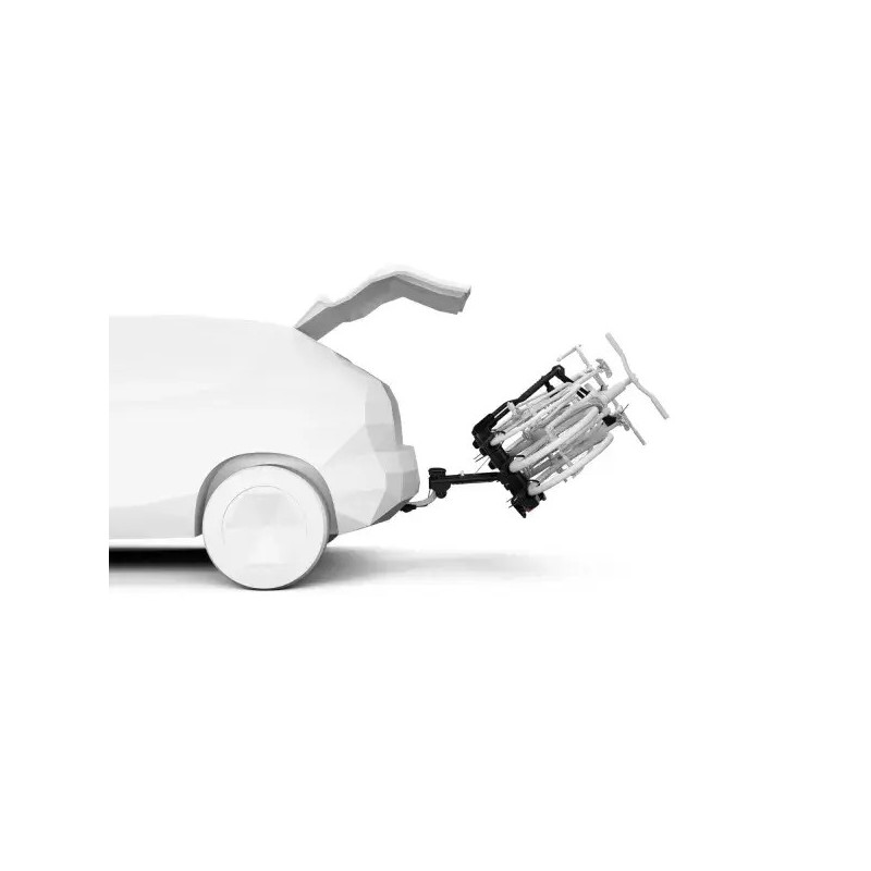 Bagażnik rowerowy na hak holowniczy Thule EasyFold 9451 czarny 3 rowery 13 PIN ⬅️ sklep DOAN