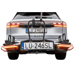 Bagażnik rowerowy na hak holowniczy Inter Pack Velox 2 LED srebrny 2 rowery 13 PIN ⬅️ sklep DOAN