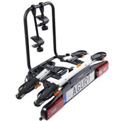 Bagażnik rowerowy na hak holowniczy Aguri Active Bike PRO srebrny 2 rowery 13 PIN ⬅️ sklep DOAN