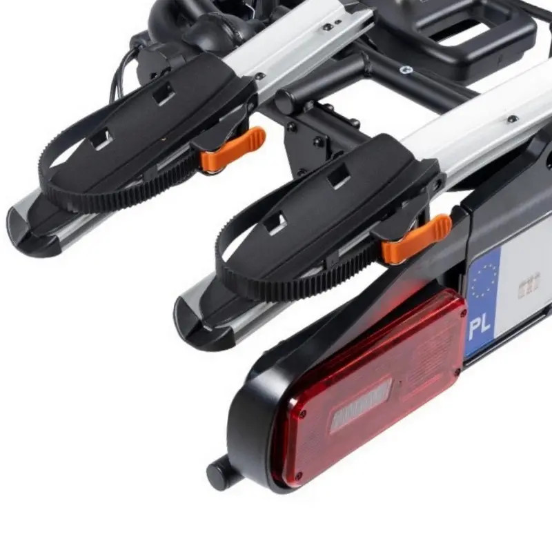 Bagażnik rowerowy na hak holowniczy Aguri Active Bike PRO srebrny 2 rowery 13 PIN ⬅️ sklep DOAN