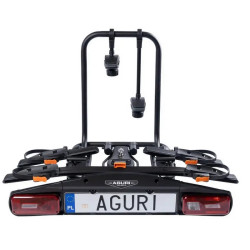 Bagażnik rowerowy na hak holowniczy Aguri Active Bike PRO czarny 2 rowery 13 PIN ⬅️ sklep DOAN