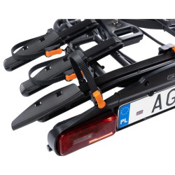 Bagażnik rowerowy na hak holowniczy Aguri Active Bike PRO czarny 4 rowery 13 PIN ⬅️ sklep DOAN