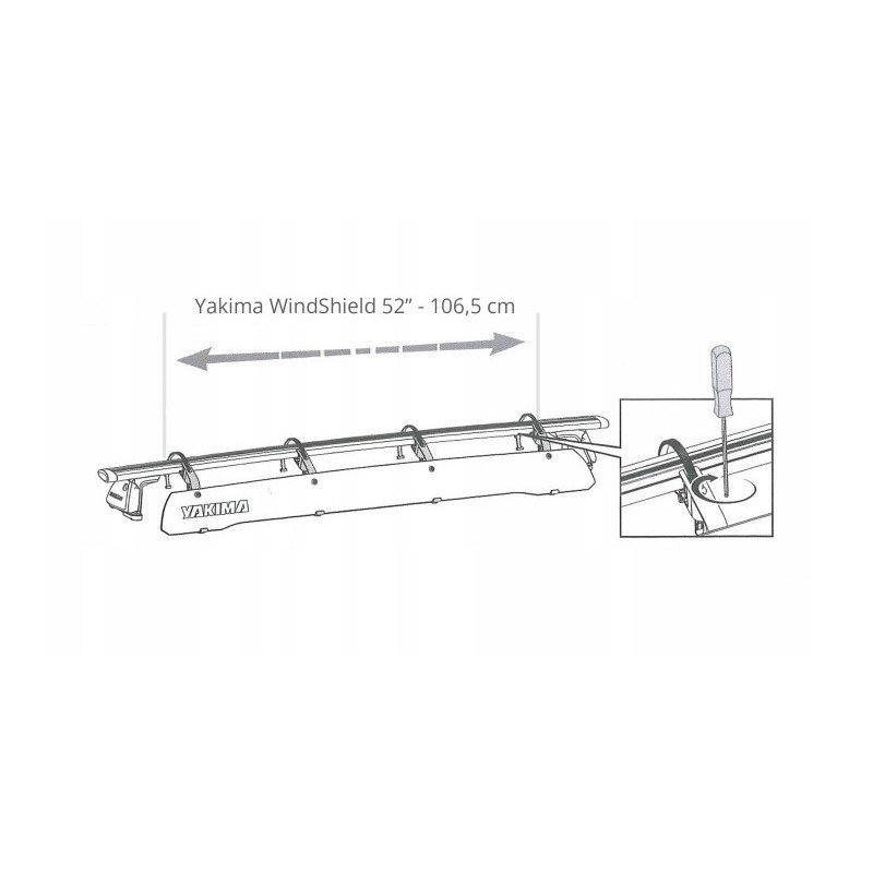 Yakima Windshield 52" (132,1 cm) - owiewka ⬅️ sklep DOAN