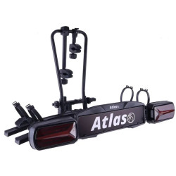 Bagażnik rowerowy na hak holowniczy Atlas 2 Led czarny 2 rowery 13 PIN ⬅️ sklep DOAN