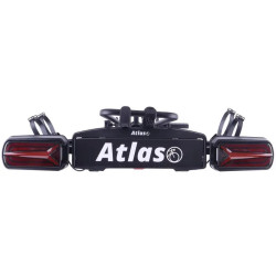 Bagażnik rowerowy na hak holowniczy Atlas 2 Led czarny 2 rowery 13 PIN ⬅️ sklep DOAN