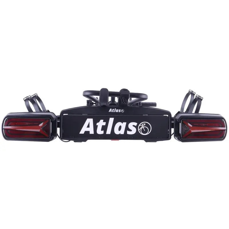 Bagażnik rowerowy na hak holowniczy Atlas 2 Led czarny 2 rowery 13 PIN ⬅️ sklep DOAN