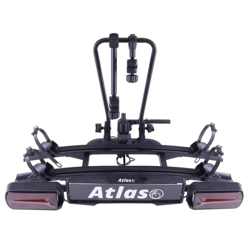 Bagażnik rowerowy na hak holowniczy Atlas 2 Led czarny 2 rowery 13 PIN ⬅️ sklep DOAN