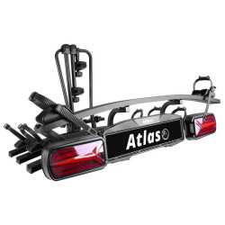 Bagażnik rowerowy na hak holowniczy Atlas 4 Led czarny 4 rowery 13 PIN ⬅️ sklep DOAN