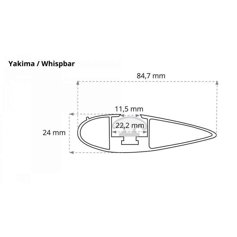 Yakima ThruBar S15YB Belki bagażnika samochodowego czarne ⬅️ sklep DOAN