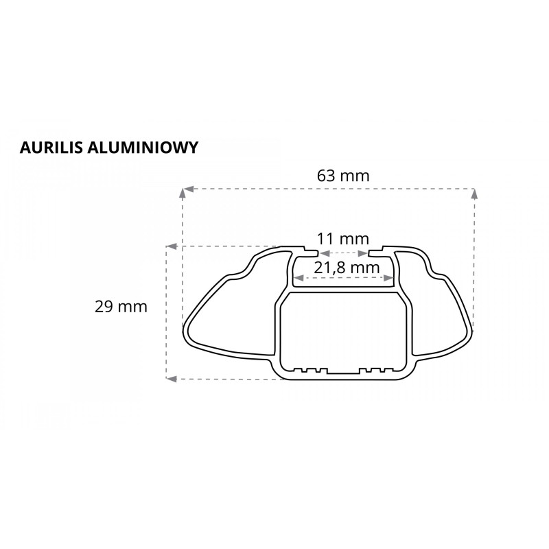 Aurilis belki aluminiowe 107 cm ⬅️ sklep DOAN