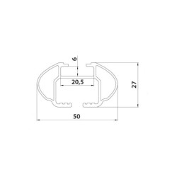 Aurilis EASY ONE EVO stopy z belką aluminiową 107 cm ⬅️ sklep DOAN