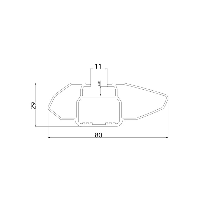 Aurilis belki Vento aluminiowe czarne 107cm ⬅️ sklep DOAN