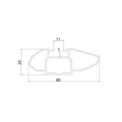 Aurilis belki Vento aluminiowe czarne 126cm ⬅️ sklep DOAN