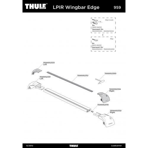 Bagażnik Thule WingBar Edge 959x